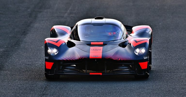 Max Verstappen And Alex Albon Test-drive The Aston Martin Valkyrie 