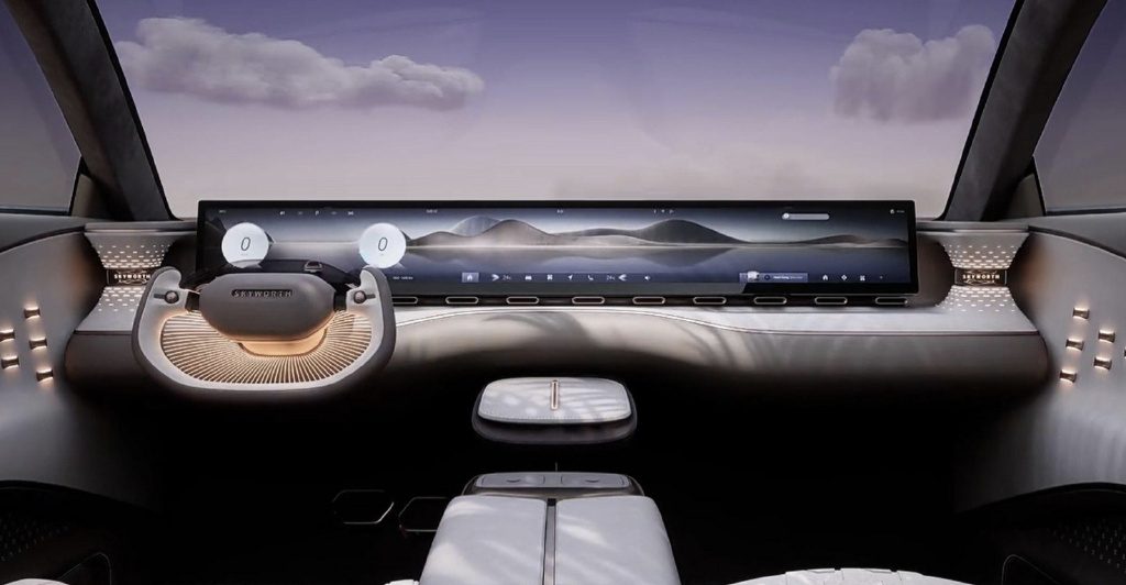 Skywell Unveils Futuristic Electric Sedan 